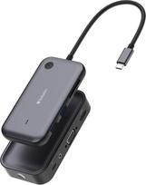network adapter - Belaidis USB-C adapteris su WDA01 Share My Screen hub 1080p 32146, juoda, ilgis kabelis 15cm, Verbatim - 1 nuotrauka