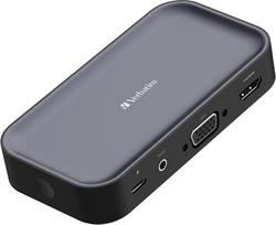 network adapter - Belaidis USB-C adapteris su WDA01 Share My Screen hub 1080p 32146, juoda, ilgis kabelis 15cm, Verbatim - 3 nuotrauka