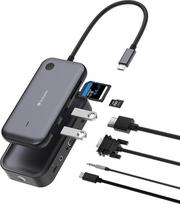 network adapter - Belaidis USB-C adapteris su WDA01 Share My Screen hub 1080p 32146, juoda, ilgis kabelis 15cm, Verbatim - 6 nuotrauka