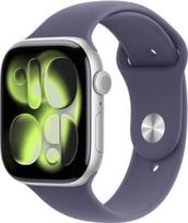 apple watch 11 46mm - Apple Watch Series 11 GPS 46mm Sidabrinis (Silver) su Violetine Rūko (Purple Fog) Sportine Apyranke - M/L - 1 nuotrauka