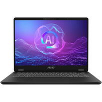 MSI Prestige 14 AI+ Evo C2VMG-015, 14", 2.8K, Intel Core Ultra 7 258V, 32 GB, 1 TB, Juodas (Black)