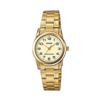 auksini laikrodziai - CASIO LTP-V001G-9BUDF Moteriškas Laikrodis Auksinis (Gold) - 1 nuotrauka