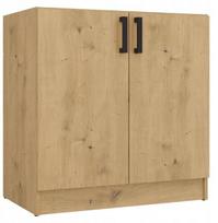 virtuvine spintele 80 cm - Topeshop Apatinė virtuvės spintelė KATIA D-80 DĄB ARTISAN (Artisan Oak) - 1 nuotrauka