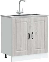 Kalmar Kitchen Bottom Cabinet, Pilka sonoma (Sonoma Gray), 80x46x81.5 cm