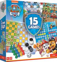 paw patrol senukai - TREFL Stalo žaidimų rinkinys PAW PATROL 15 in 1 „Šuniukai-patruliai“ - 1 nuotrauka