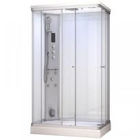 duso kabina 120x80 - Dušo kabina AMUE-AR1280-2LW, garai, stačiakampė, 120 cm x 80 cm x 217 cm - 1 nuotrauka