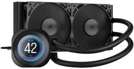 nautila - Corsair Nautilus 240 RS LCD Universalusis Skystinis Aušintuvas 12 cm Juodas (Black) - 1 nuotrauka