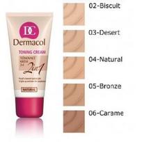 Dermacol Toning Cream 2in1 makiažo pagrindas 30 ml. - 04 Natural
