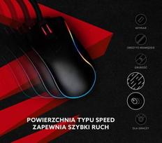 gaming mouse pad - Savio Turbo Dynamic XL Gaming Mouse Pad Black/Red - 9 nuotrauka
