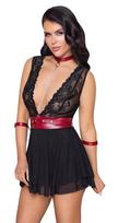 seksualus naktiniai - Cottelli bondage Babydoll Bondage S seksualūs naktiniai - 5 nuotrauka