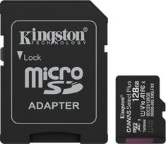 128 atminties - Kingston 128GB microSDXC UHS-I + SD Adapter - 1 nuotrauka