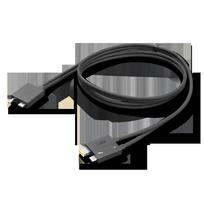 kabelis thunderbolt 4 - Lenovo ThinkPad Thunderbolt 4 WorkStation Dock Split Cable 4X91K16970 Black, 0.7 m - 1 nuotrauka
