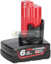 milwaukee akumuliatoriaus - Akumuliatorius Milwaukee M12 B6, 12 V, 6 Ah - 1 nuotrauka