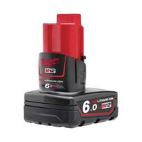 milwaukee akumuliatoriaus - Akumuliatorius Milwaukee M12 B6, 12 V, 6 Ah - 2 nuotrauka