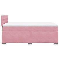 miegamo lovos 120 200 - vidaXL Lova su spyruoklėmis ir čiužiniu, 120 x 200 cm, rožinė (Pink) - 4 nuotrauka