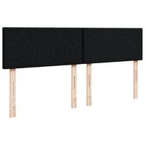 miegamojo lova 200x200 - vidaXL Lova su spyruoklėmis ir čiužiniu, Juodas (Black), 200x200 cm, audinys - 7 nuotrauka