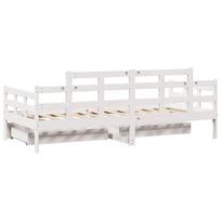 balta miegamojo lova - Lova VLX With Drawers 3083675, balta, 98x204 cm, su grotelėmis - 7 nuotrauka