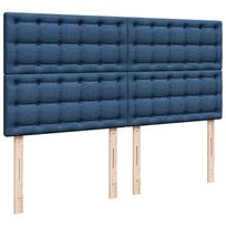 miegamojo lova 180x200 cm - vidaXL Lova su spyruoklėmis ir čiužiniu, 180x200 cm, mėlyna (Blue), audinys - 6 nuotrauka