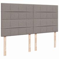 miegamojo lova 200x200 - vidaXL Lova su spyruoklėmis ir čiužiniu, taupe (Taupe), 200x200 cm, audinys - 7 nuotrauka