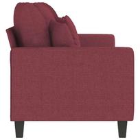 180 cm sofa - vidaXL Trivietė sofa, raudonojo vyno spalvos, 180cm, audinys - 7 nuotrauka