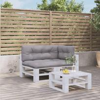 Kėdžių pagalvėlė VLX Polyester 44652, pilka, 1030 mm x 580 mm, 3 vnt.