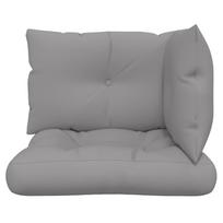 kedziu pagalveles - Kėdžių pagalvėlė VLX Polyester 44652, pilka, 1030 mm x 580 mm, 3 vnt. - 8 nuotrauka