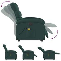 massage chair - Fotelis VLX Stand-up Massage Reclining Chair, žalias, 66 cm x 83.5 cm x 104 cm - 9 nuotrauka