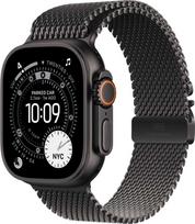 Apple Watch Ultra 3 GPS + Cellular 49mm Black Titanium Case with Black Titanium Milanese Loop - Small - MF1N4ET/A