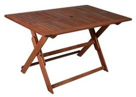 Lauko stalas Home4you Moden Meranti, 135 x 80 x 74 cm