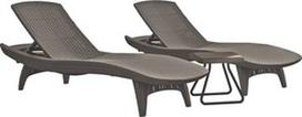 Gultas Keter Pacific Light Brown, 1970x750x450 mm