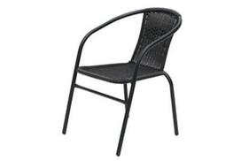 fotelis lauko - 4living Roma Garden Chair Black - 1 nuotrauka