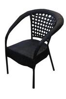 BESK Garden Chair 51x53x75cm Black