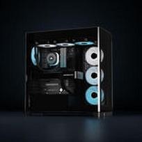 korpusai atx argb - Corsair 4500X RS-R ARGB kompiuterio korpusas, Mid Tower, Juodas (Black) - 1 nuotrauka