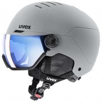Slidinėjimo šalmas Uvex Wanted Visor, pilkas, 54-58 cm