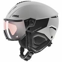 Slidinejimo šalmo ir akinių rinkinys Uvex Instinct Visor Pro V, pilkas, 59-61 cm