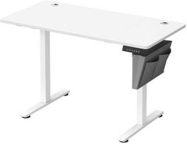 rasomasis darbo stalas - Songmics Reguliuojamo aukščio elektrinis stalas 60 x 120 x (72-120) cm, baltas/pilkas (White/Grey) - 1 nuotrauka