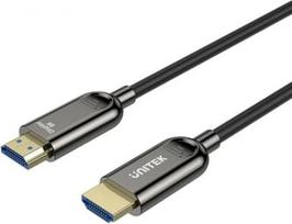 hdmi - Unitek Optinis Kabelis HDMI 2.1 AOC 8K 120Hz 5m Juodas (Black) - 1 nuotrauka