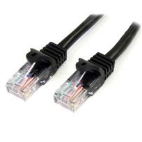 kabeliu apsaugos - StarTech.com 45PAT2MBK tinklo kabelis 2m Cat5e U/UTP Juodas (Black) - 1 nuotrauka