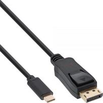 InLine 64121 USB-C į DisplayPort 1m Juodas (Black)