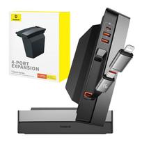 tesla stoteles - Baseus T-Space HUB for Tesla Juodas (Black) - 1 nuotrauka