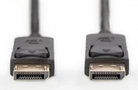 display port laidas - Assmann Cable Displayport to Displayport Black 2m - 5 nuotrauka