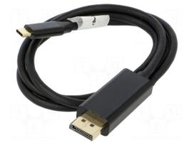 usb c to displayport - LANBERG CA-CMDP-10CU-0010-BK - 1 nuotrauka