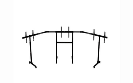 monitor triple - Next Level Racing NLR-A010 Laisvai stovintis trigubas monitorių stovas, 3x32-65", Juodas (Black) - 1 nuotrauka