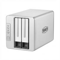 nas - TERRAMASTER D2-320 2-Bay Diskų Masyvas Juodas (Black) - 1 nuotrauka