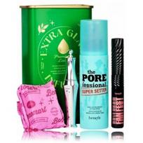 Benefit Extra Glam Infused rinkinys veidui (purškiklis 150 ml. + tušas 8.5 g. + antakių gelis 7 ml. + bronzantas-skaistalai 2.5 g.) - 1 vnt.