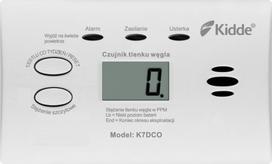 ismanus namas - Kidde K7DCO Anglies monoksido jutiklis su ekranu Baltas (White) - 1 nuotrauka