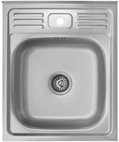 Virtuvinė plautuvė AB, nerūdijantysis plienas, 50 cm x 60 cm x 18 cm, sidabrinė (Silver)