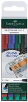 Faber-Castell Multimark F, 0,6mm, 4 spalvų rinkinys