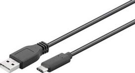 Goobay Cable USB 2.0 To USB Type C 1m Black