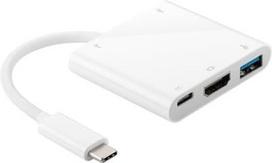 Goobay Multiport Adapter USB Type C To 3USB+USB Type C+HDMI White